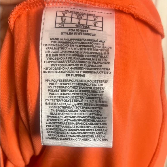 Marciano Elegant Orange Sleeveless Dress - Picture 6 of 6